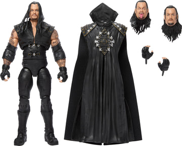 Mattel WWE Ultimate Edition Action Figure & Accessories Set, Undertaker 6-inch Collectible with 30 Articulation Points, Swappable Pieces & Entrance