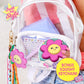 Just My Style 3D-Style Activity Book, 30 Pages of Coloring Activities, Includes Sticker, Glitter-Filled Pen, & Bonus Flower Keychain, Squishy 3D