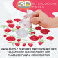 BePuzzled | Roses in Vase Original 3D Crystal Puzzle, Ages 12 and Up, Red