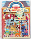 Melissa & Doug Pet Place Puffy Sticker Activity Book - 115 Reusable Stickers with 10 Background Scenes, Pet-Themed Mess Free Travel Toys for Kids Ages