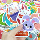 204PCS Easter Stickers, Easter Cute Bulk Stickers for Easter Basket Stuffers, Bunny Egg Easter Stickers for Cards Decorating Easter Gifts Crafts Party
