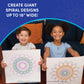 Spirograph Giant, Arts and Crafts, Kids Toys, Art Supplies, Craft Supplies, Drawing Kit, Spiral Art, Classic Gear Design Kit, Markers, Ages 8+