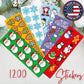 ArtCreativity 1200 Christmas Stickers for Kids - with 100 Sticker Sheets Holiday Stickers Assortment- Stocking Stuffers for Kids, Bulk Christmas Party
