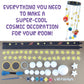 STEM Learning Fun with 3D Solar System Kit: Complete DIY Mobile Hanging Model, 27-Inch Long with 9 Foam Planets & Sun, 3D Solar System with Paintable