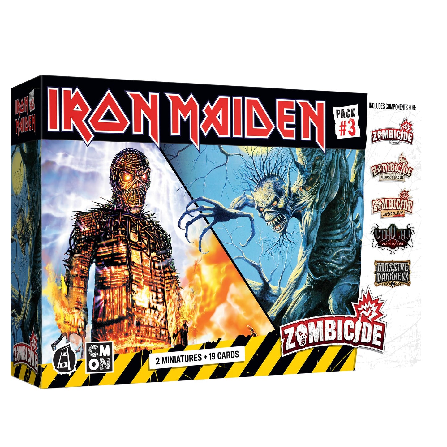 Zombicide Iron Maiden Character Pack #3 - Fear of The Dark & Wicker Man Miniatures! Cooperative Strategy Board Game, Ages 14+, 1-6 Players, 60 Minute
