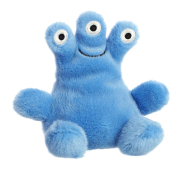 Aurora® Adorable Palm Pals™ Zeke Monster™ Stuffed Animal - Pocket-Sized Fun - On-The-Go Play - Blue 5 Inches
