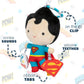 Kids Preferred DC Comics Superman Multi Sensory Activity Toy with Teethers, Crinkle Textures, and Clip for On The Go Fun for Infant and Baby Boys
