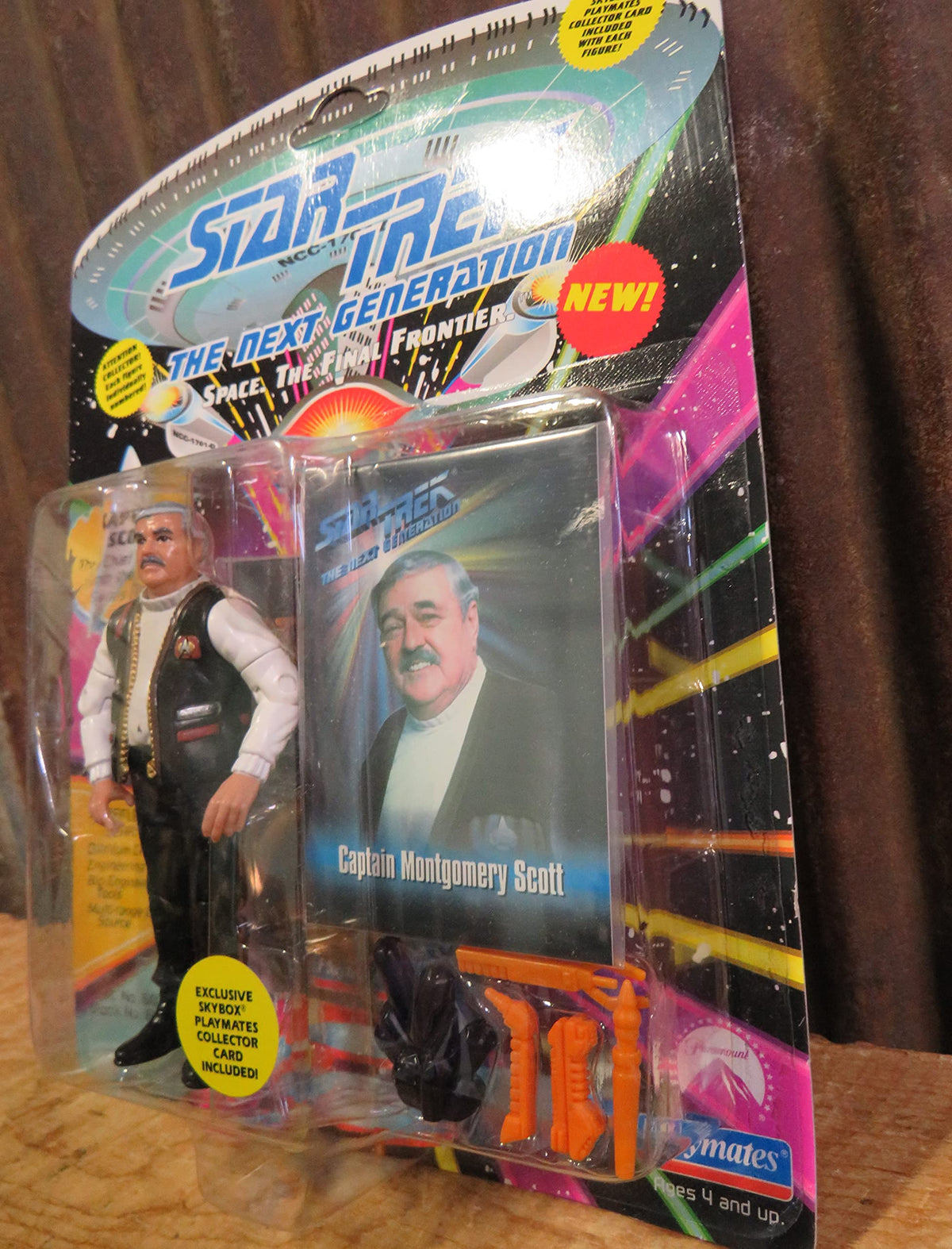Captain Montgomery Scott Action Figure As Seen in the Star Trek: Next Gext Generation Episode "Relics"