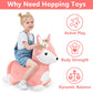 Bouncy Pals Toddler Fox Hopper Toy Girl Gift, Outdoor Ride on Bounce Animal