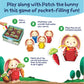 Peaceable Kingdom Patch's Pockets Color Matching Game for Toddlers - Fun Bunny & Carrot Game - Develops Fine Motor Skills & Color Recognition in 2