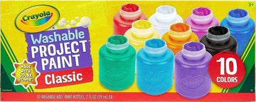 Crayola Washable Kid's Paint, Assorted Colors, Pack of 10