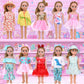 MSYO 10 Sets 20 Pcs Doll Clothes & Accessories for 17-18 Inch Dolls | Girl Doll Outfits with Dresses, Swimwear, Pajamas, Hats & Hair Clips