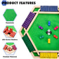 Shut The Box Game Wooden Board Game -2-6 Player Math Game - Educational and Entertaining