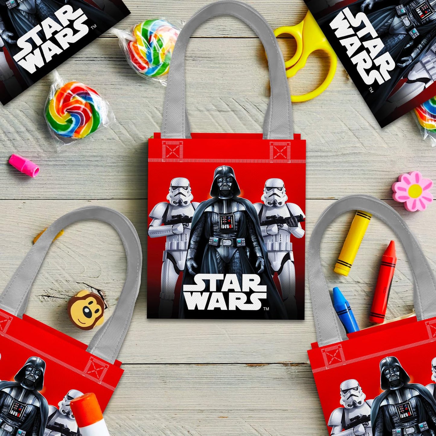 Star Wars Party Favor Bags for Kids Birthday 24 Pack Bundle