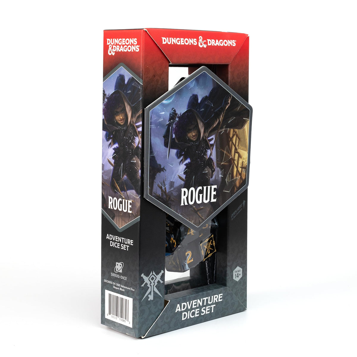 D&D Adventure Dice (Rogue Class: Black)
