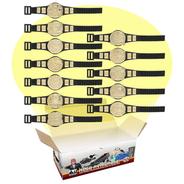 Set of 12 Wrestling Action Figure Championship Belts for Wrestling Action Figures [Series 2]