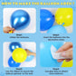 Cartoon Sponge Balloon Arch Kit-Blue Green Yellow Balloons Birthday Decorations For Boys girl,Party Decor Supplies Girls Including Happy Birthday