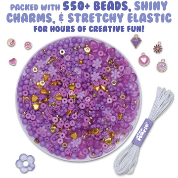 Very Marie - Lilac Haze Bead Tube Kit - Purple Era Friendship Bracelet Beaded Accessories