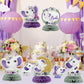 ArianQicult Purple Elephant Floral Honeycomb Centerpieces