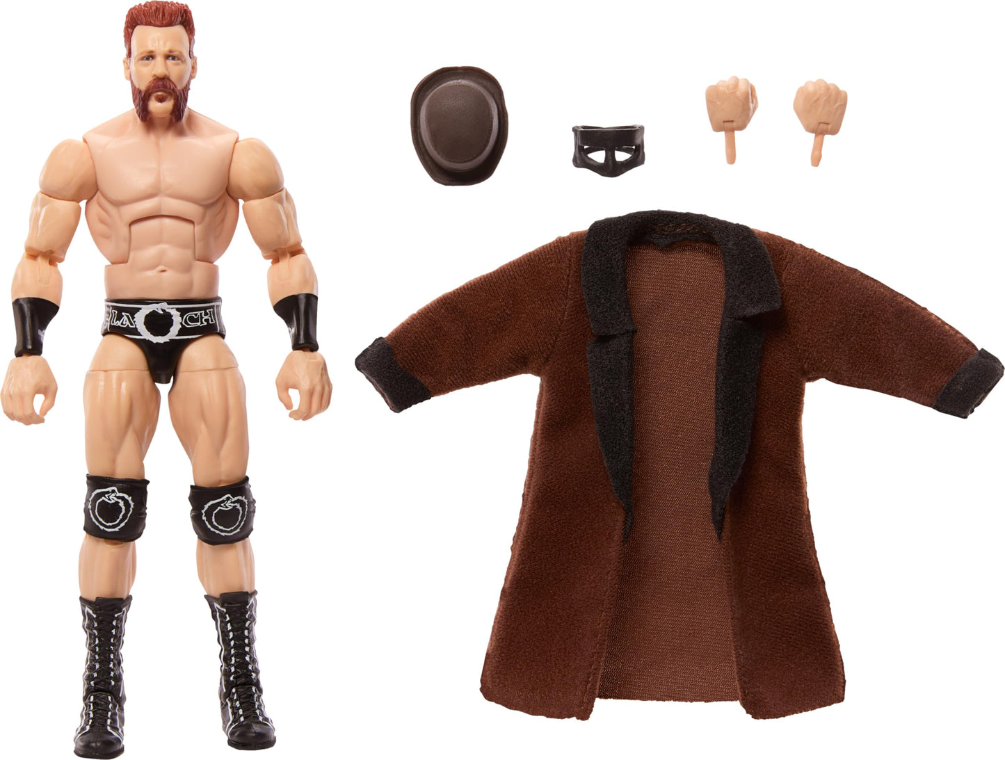 Mattel WWE Elite Collection Top Picks Action Figure & Accessories Set, Sheamus 6-inch Collectible with Swappable Hands, Ring Gear & 25 Articulation