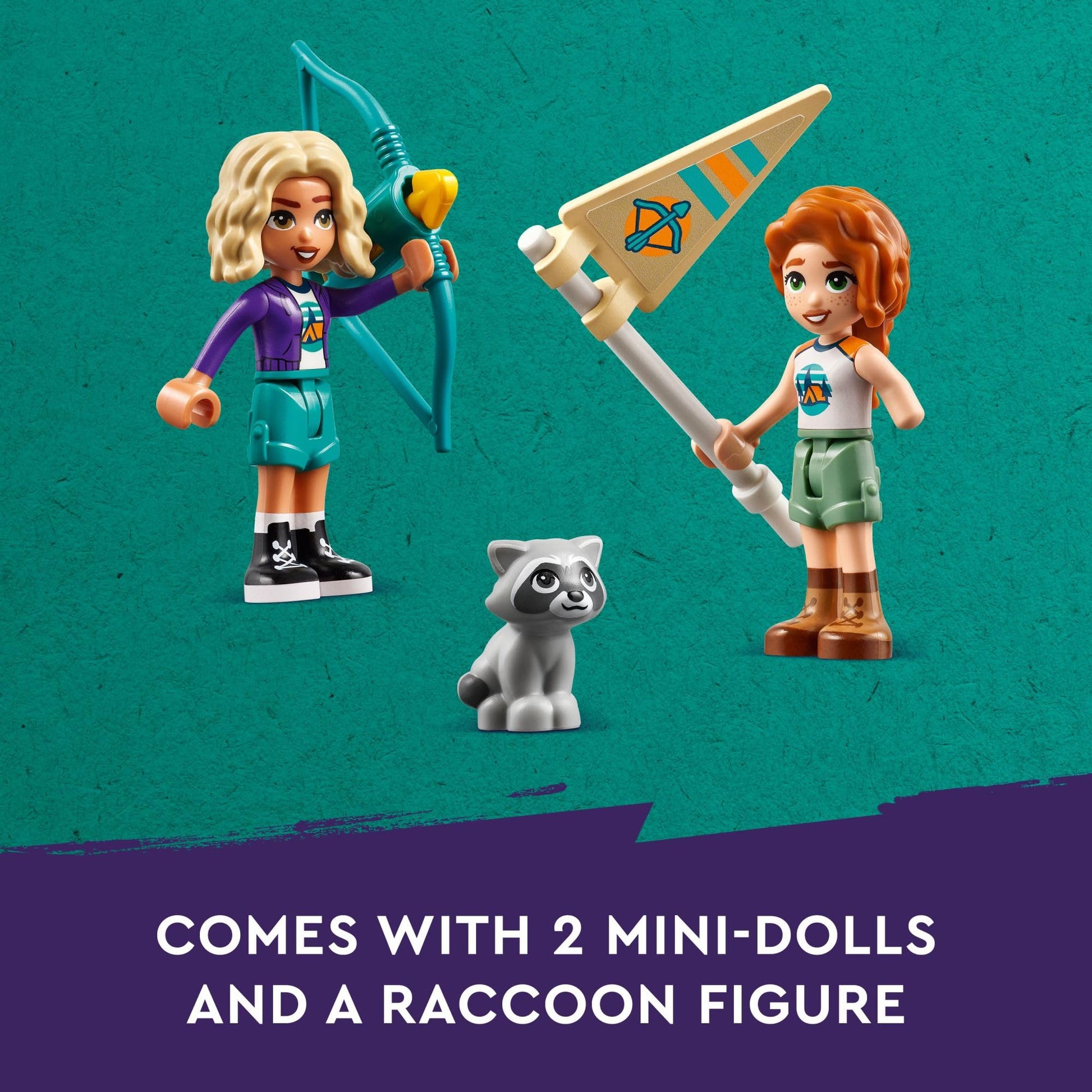 LEGO Friends Adventure Camp Archery Range Toy, Archery Set for Kids with Toy Bow and Arrows, Adventure Building Playset for Girls and Boys Ages 6