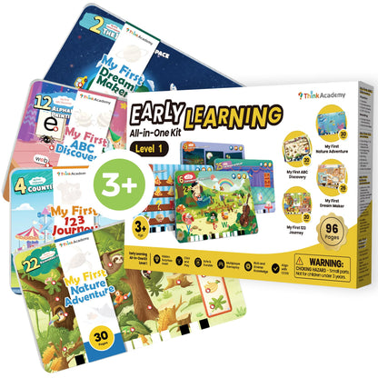 Think Academy Level 1 Flash Cards for Kids Ages 3+