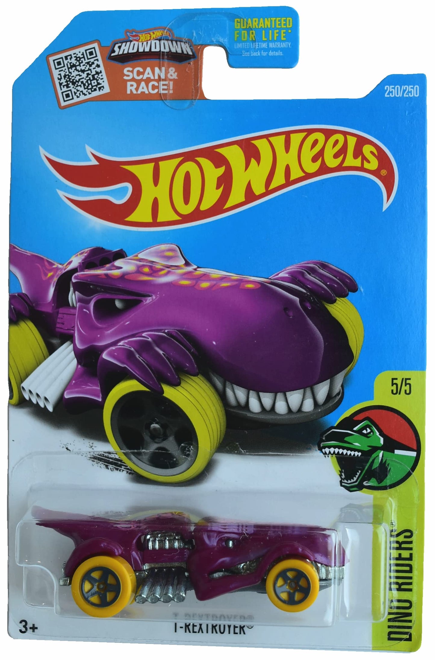 Hot Wheels T Rextroyer, Dino Riders 250/250 [purple]