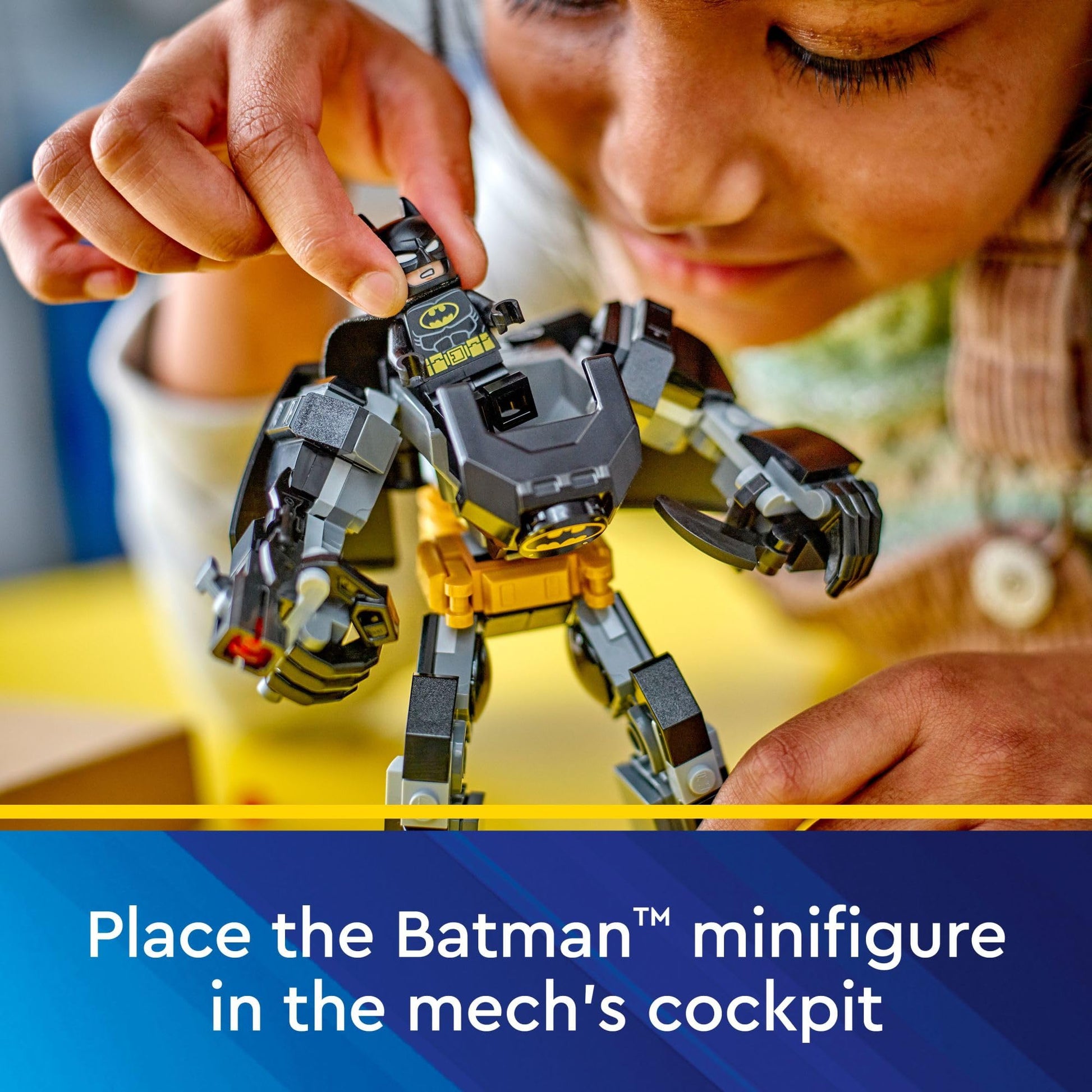 LEGO DC Batman: Batman Mech Armor Super Hero Toy, Collectible Robot Action Figure and Minifigure Included, Creative Super Hero Gift for Kids & Fans