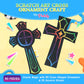 Podzly 50 Scratch Art Cross Ornament Craft Kit - Easter Religious Crafts for Kids, Scratch Art Crosses Church Gifts for Children, Kids Party Favors