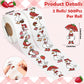 5wsech Summer Strawberry Goose Roll Stickers - 1000Pcs Pink Red Bow Strawberry Silly Goose Decals, Funny Summer Holiday Decorative Stickers Gift