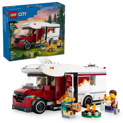 LEGO City Holiday Adventure Camper Van Building Toy Set - Vacation Toy for Kids, Boys and Girls, Ages 6+ - Includes 3 Minifigures and Accessories