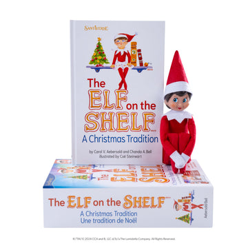 The Elf on the Shelf: A Christmas Tradition - Includes Artfully Illustrated Storybook, Keepsake Box and Official Adoption Certificate - Bilingual