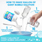 JOYIN SYNCFUN Giant Bubble Solution Makes 7 Gallons (896 OZ), Non Toxic Giant Bubble Mix Powder, Concentrate Solution Refill for Wands, Machine