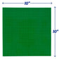 Classic Baseplates for Building Bricks - Set of 6 Large 10"x10" Building Plates (MultiColors) - Dual Connectivity, Build on Both Sides - Compatible