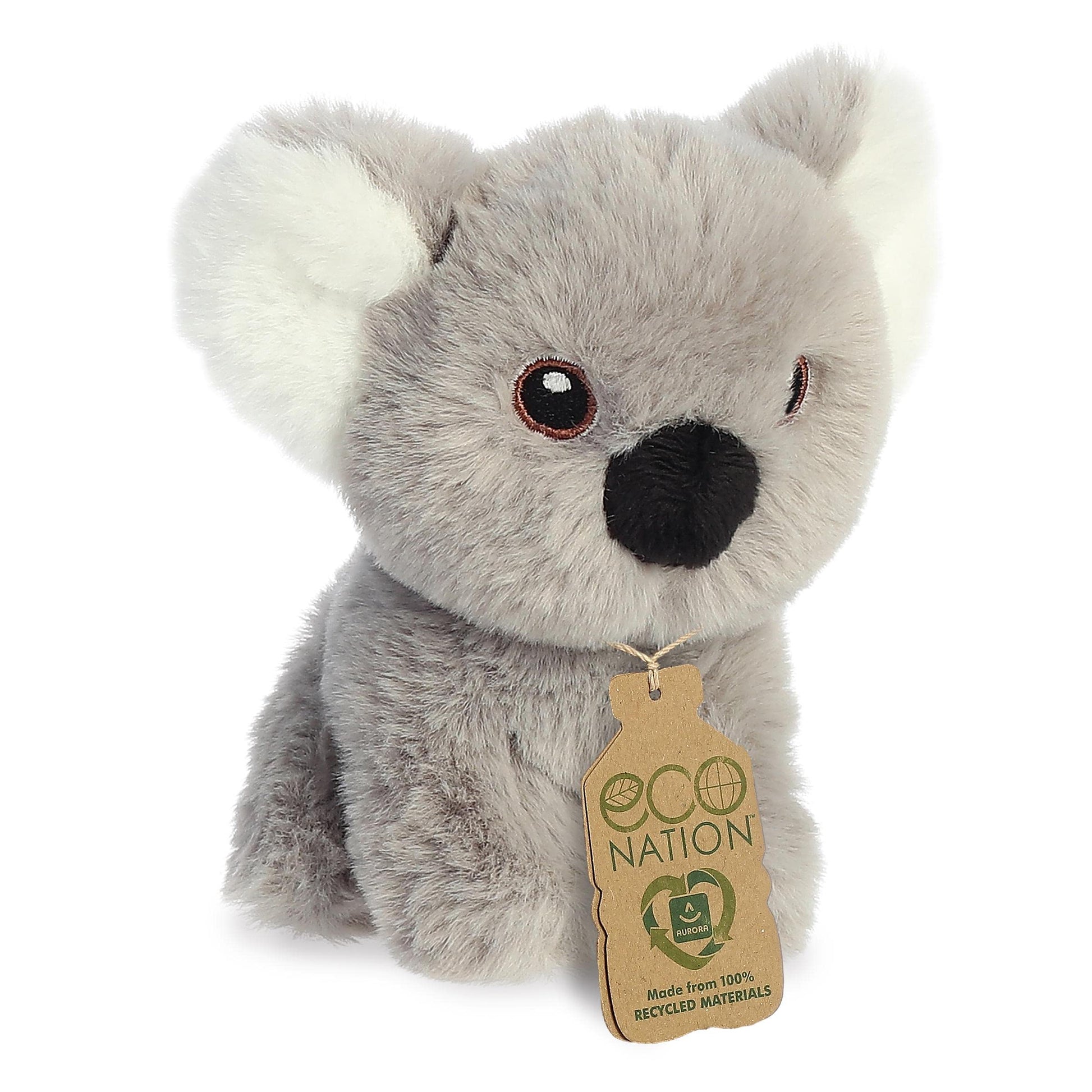 Aurora® Responsibly Made Eco Nation™ Mini Koala Stuffed Animal - Ideal for Playtime Adventures - Perfect for Birthdays or Just Because - Gray 4.5