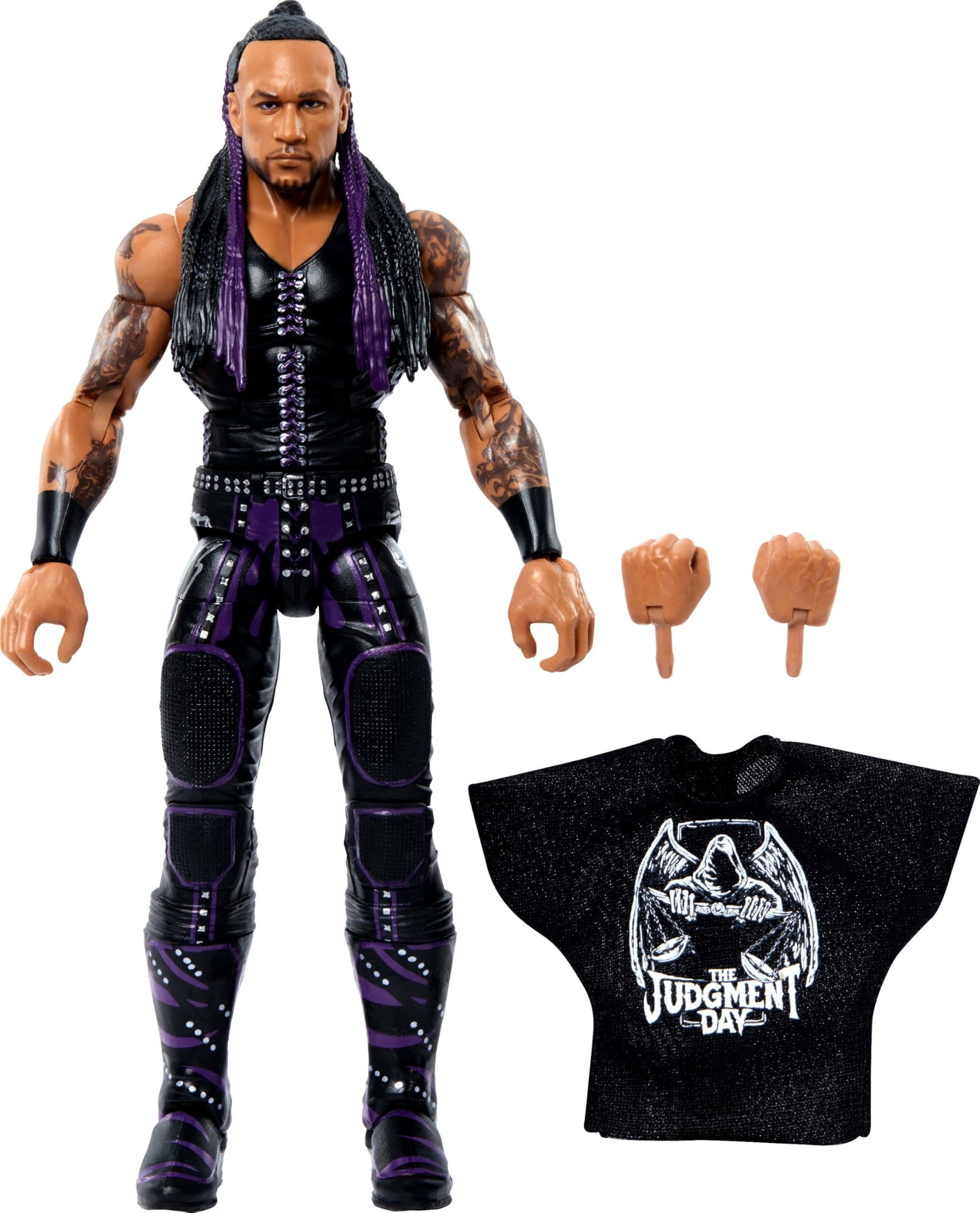 Mattel WWE Elite Collection Top Picks Action Figure & Accessories Set, Damian Priest 6-inch Collectible with Swappable Hands, Ring Gear & 25