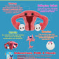 GIANTmicrobes Egg Cell Plush -Learn about the Reproductive System with this Educational Plush, Memorable Gift for Doctors, Students, Scientists