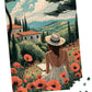 TUMBAUMBA, Puzzle for Adults 1000 Pieces, Art Jigsaw Puzzles, Colorfull Landscape Puzzles Girl in The Poppy Field, Mate Finish, Poster Included 1000