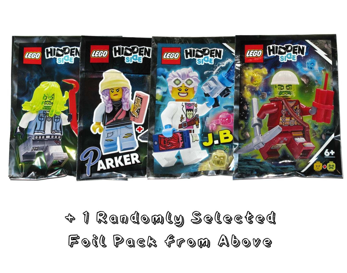 LEGO Hidden Side Minifigure Combo Pack - Possessed Pizza Delivery Man, El Fuego, and Random Pack