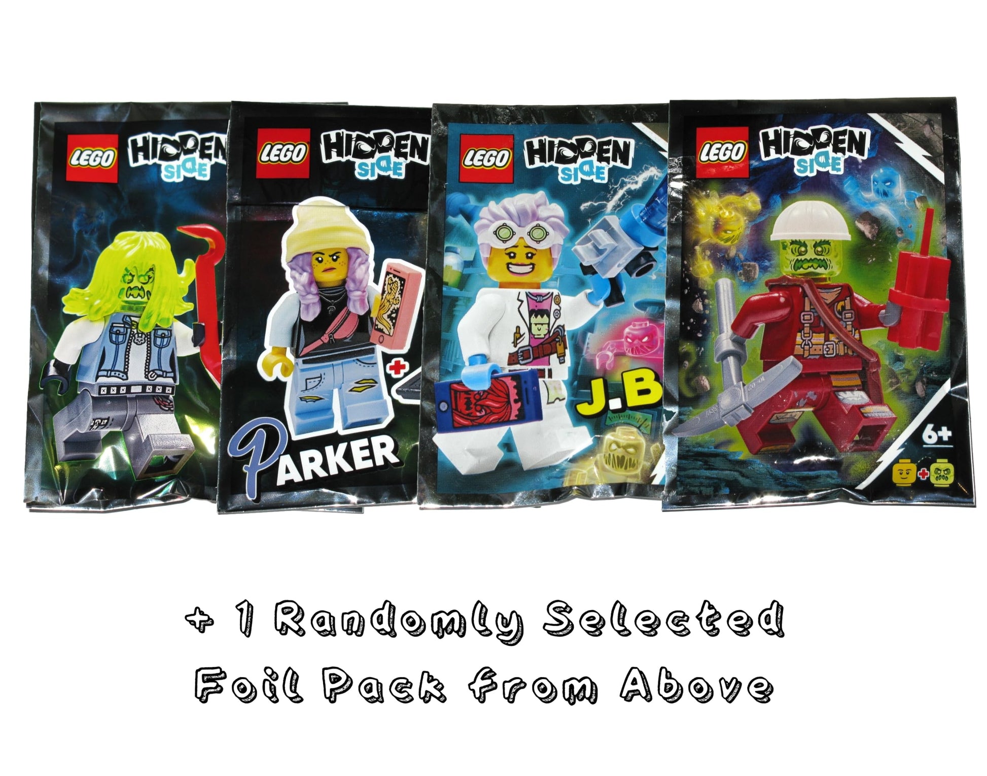 LEGO Hidden Side Minifigure Combo Pack - Possessed Pizza Delivery Man, El Fuego, and Random Pack