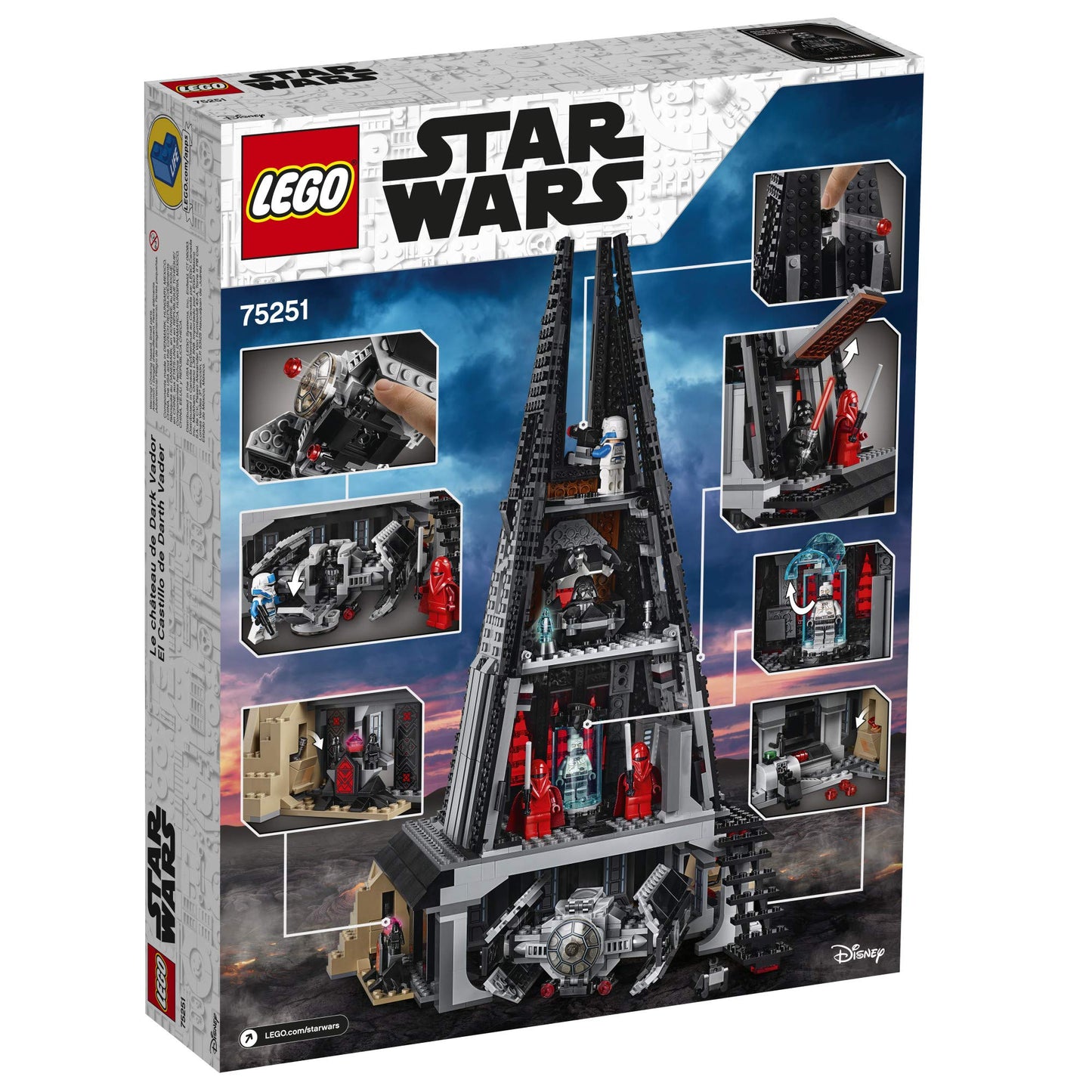LEGO Star Wars Darth Vader's Castle 75251 Building Kit Includes TIE Fighter, Darth Vader Minifigures, Bacta Tank and More (1,060 Pieces) - (Amazon