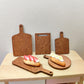 Miniature Wood Cutting Board Set (5pcs): 1/12 Scale Kitchen Decor for Dollhouse