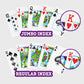 Copag 1546 Design 100% Plastic Playing Cards, Poker Size (Standard) Green/Burgundy (Jumbo Index, 1 Set)