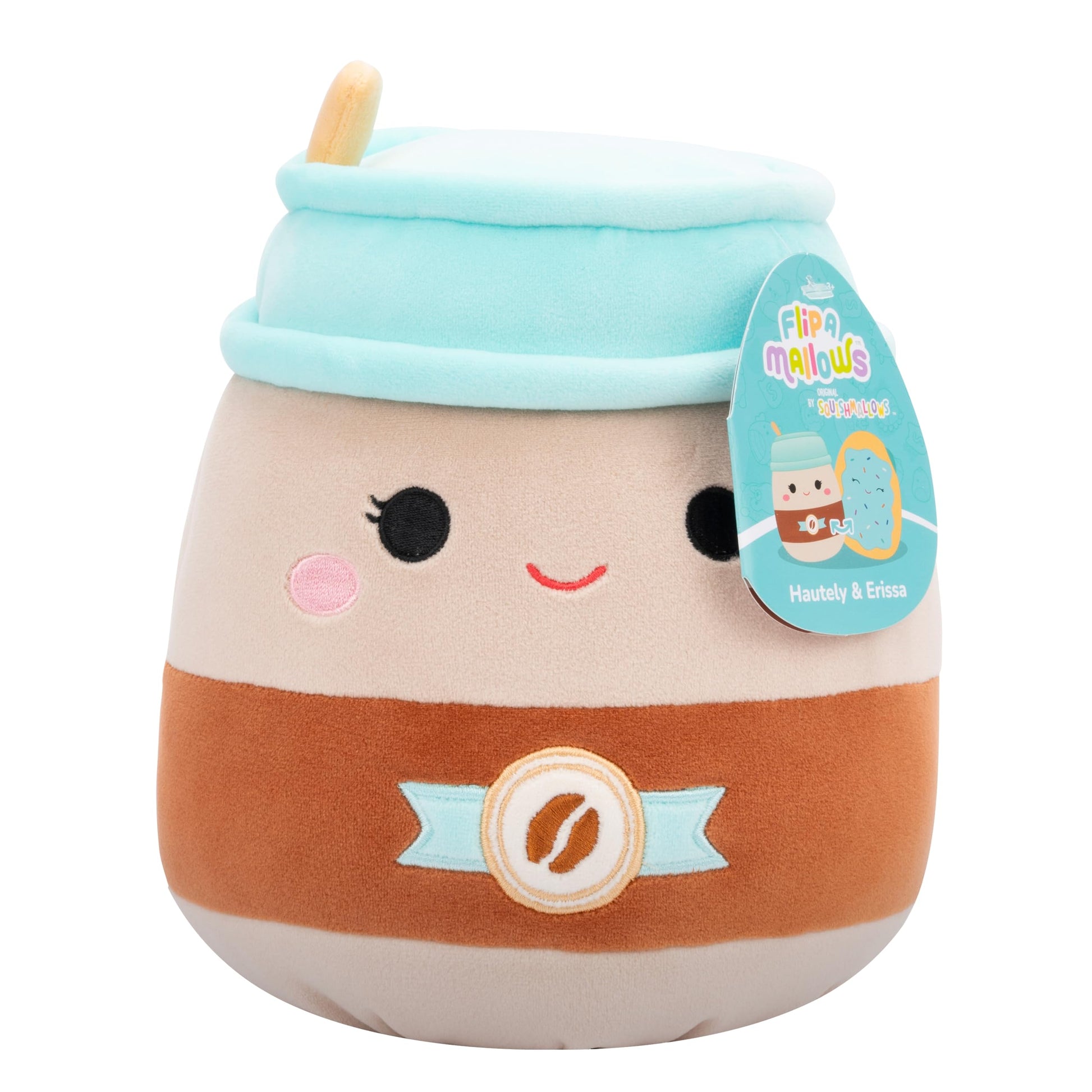Squishmallows Original FlipAMallows 8in Coffee and Toaster Pastry Flippable Plush - Official Jazwares Product (Little)
