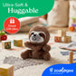 The Petting Zoo Sloth Stuffed Animal Plushie, Gifts for Kids, Nuggetz Wildlife Animals, Sloth Plush Toy, 6 inches