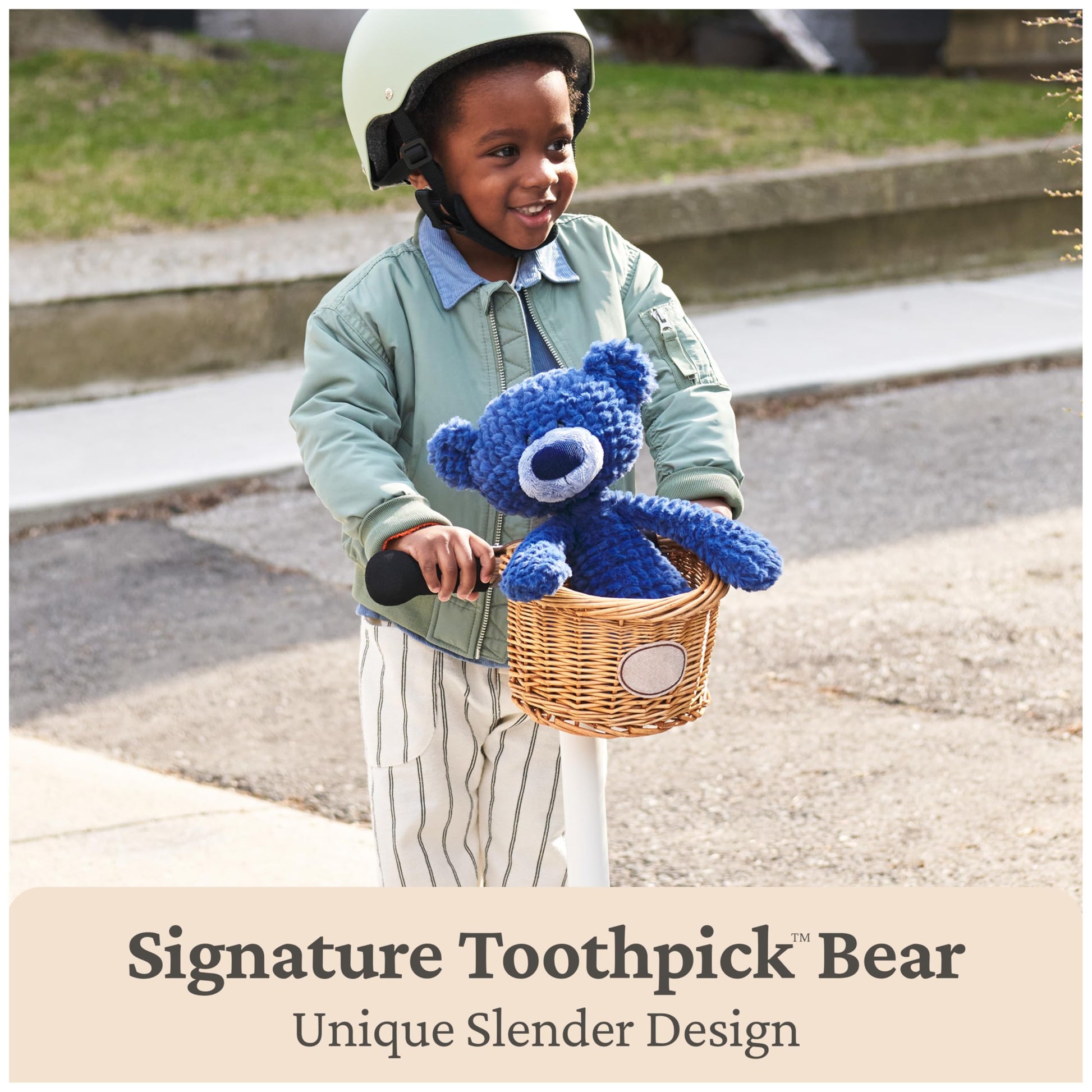 GUND Toothpick Ripple 15-Inch Teddy Bear Plush Toy, Ages 1+