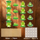 MEFENG 16Pcs Frog Table Centerpieces Sticks - Baby Shower Table Topper - Rainforest Party Decor- Prince Frog Birthday Photo Booth Props - Kids