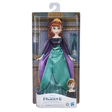 Disney Frozen 2 Queen Anna Fashion Doll, Dress, Shoes, and Long Red Hair, Toy for Kids 3 Years Old and Up