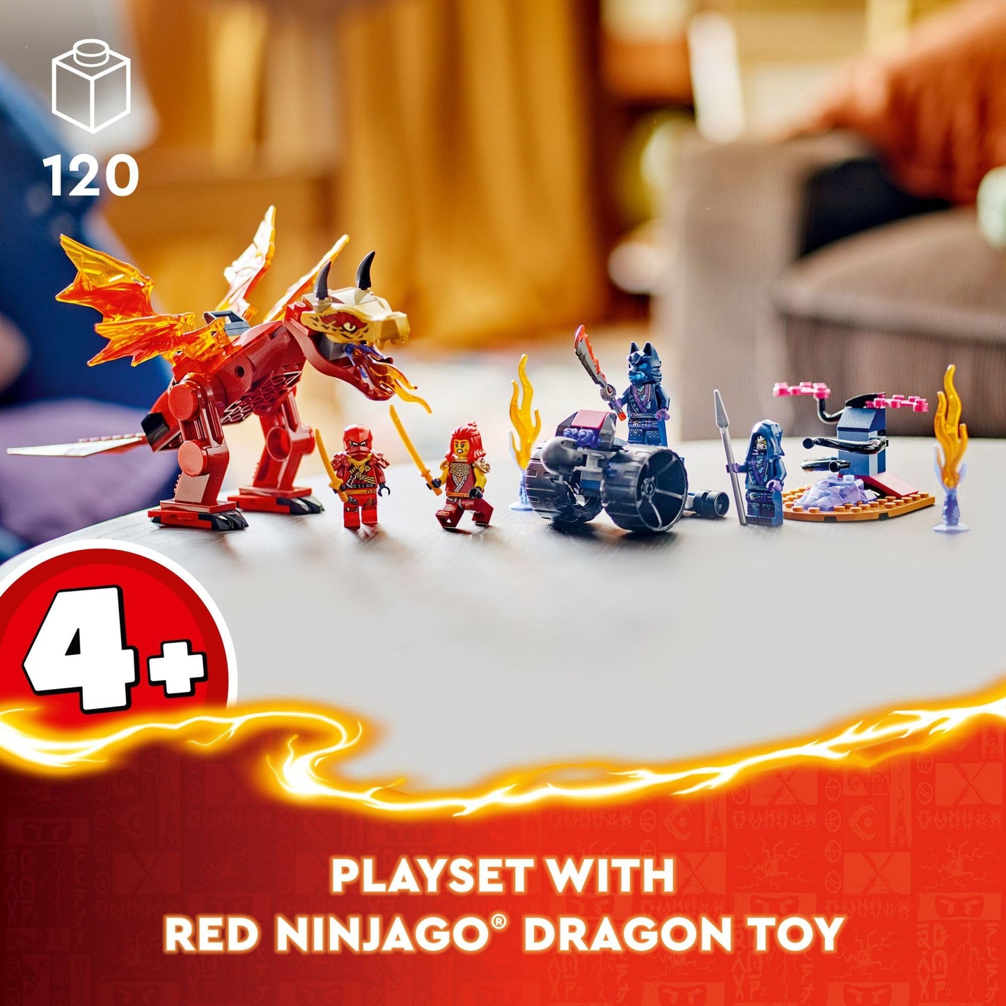 LEGO NINJAGO Kai’s Source Dragon Battle Adventure Playset with Buildable Model and 4 Posable Ninja Action Figures, Toddler Ninja Toy, Ninja Gift Idea