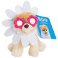 GUND Boo, The World’s Cutest Dog, Itty Bitty Boo Daisy Flower #61, Stuffed Animal Plush, Spring Decor, Pink and White, 5”